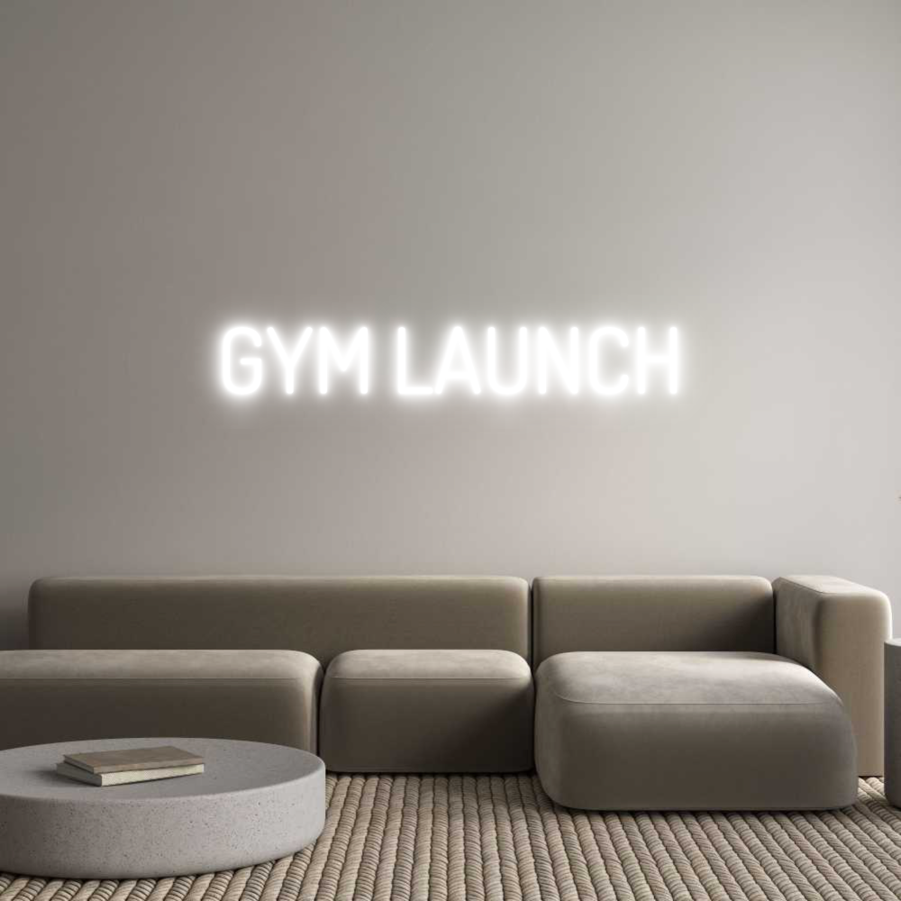 Custom Neon Text - GYM LAUNCH