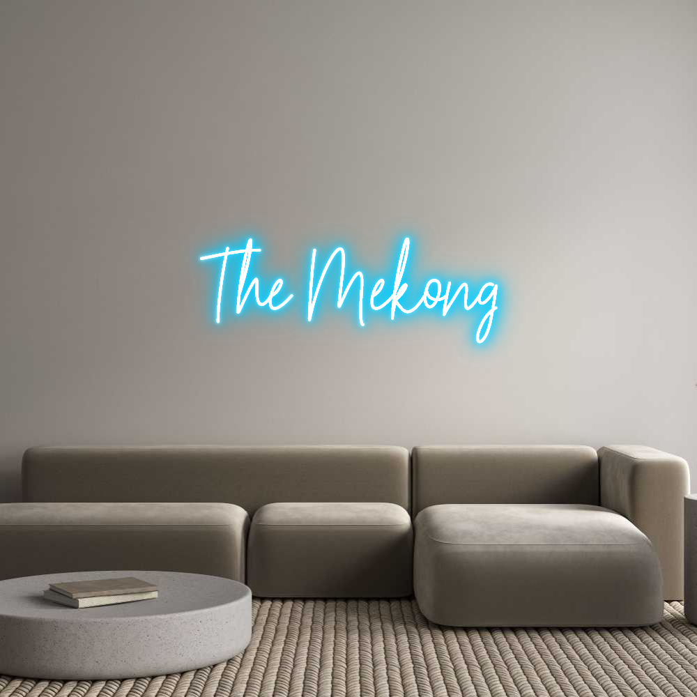 Custom Neon Text - The Mekong