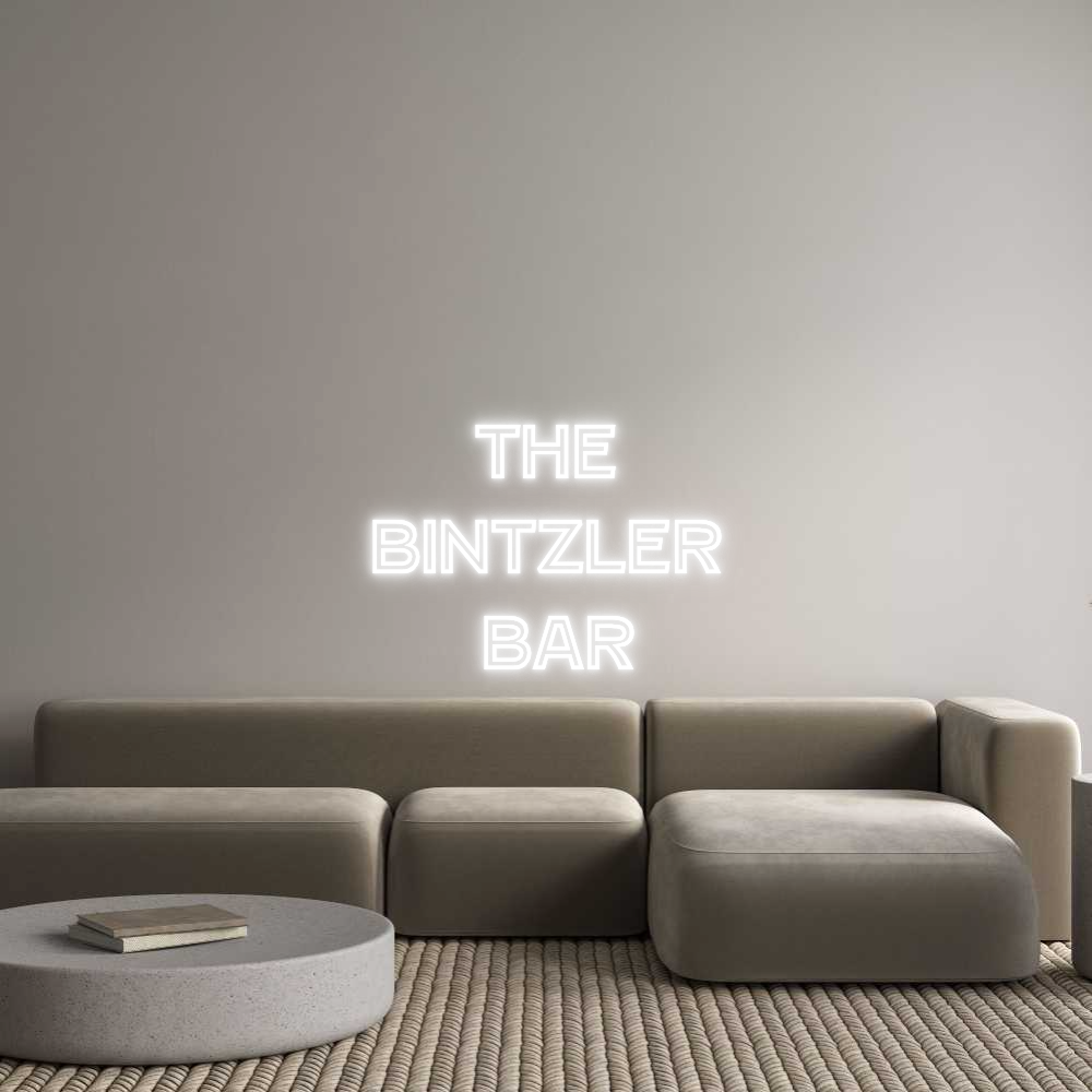 Custom Neon Text - The 
Bintzle...