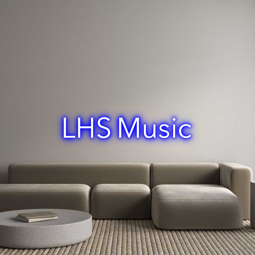 Custom Neon Text - LHS Music