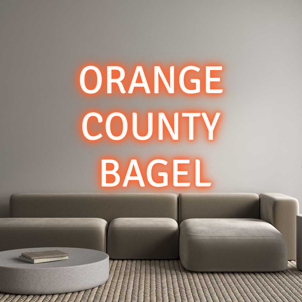 Custom Neon Text - ORANGE
COUN...