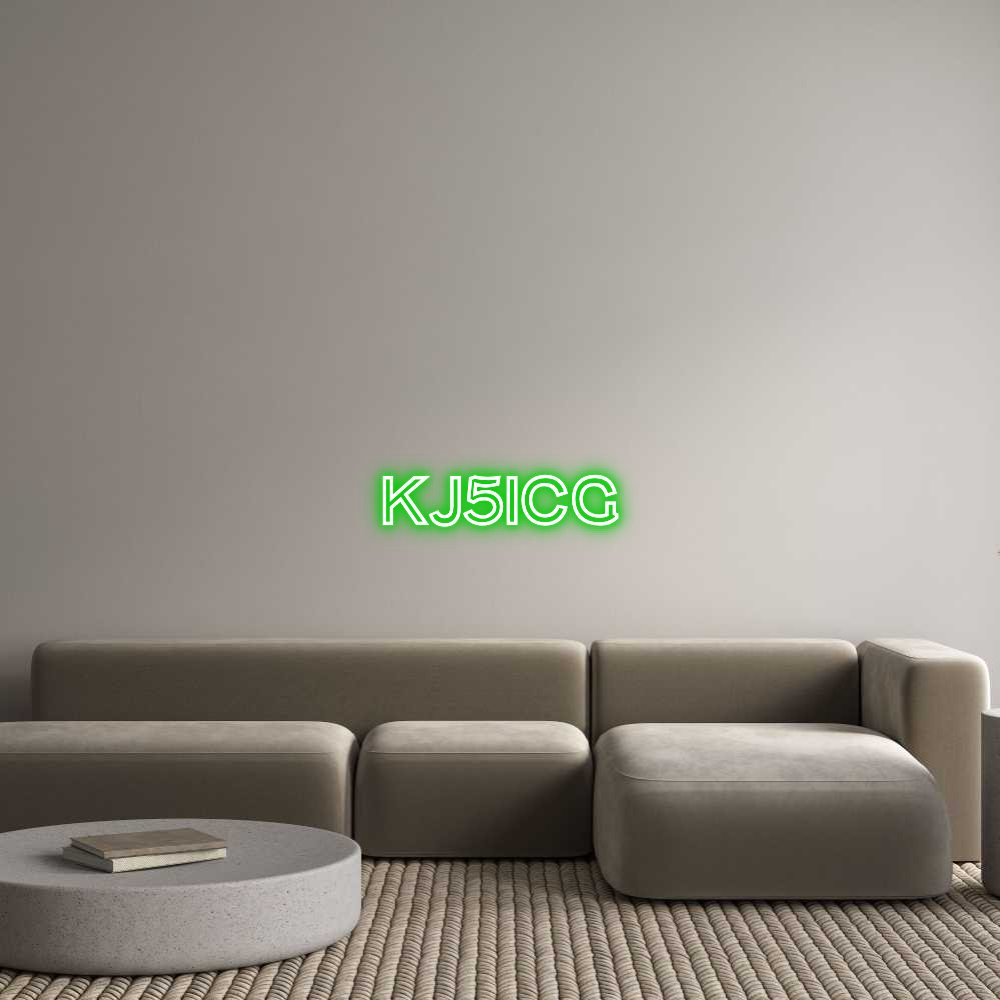 Custom Neon Text - KJ5ICG