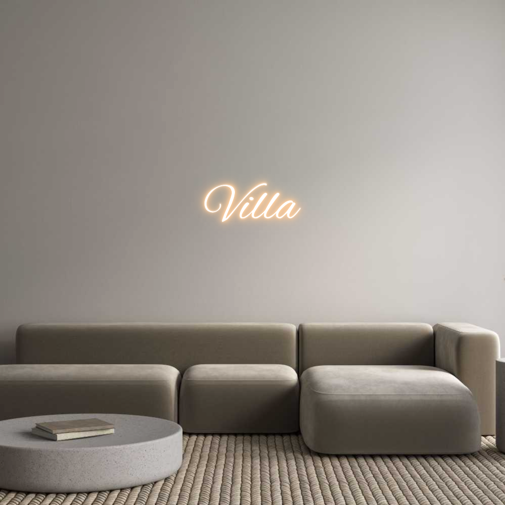 Custom Neon Text - Villa