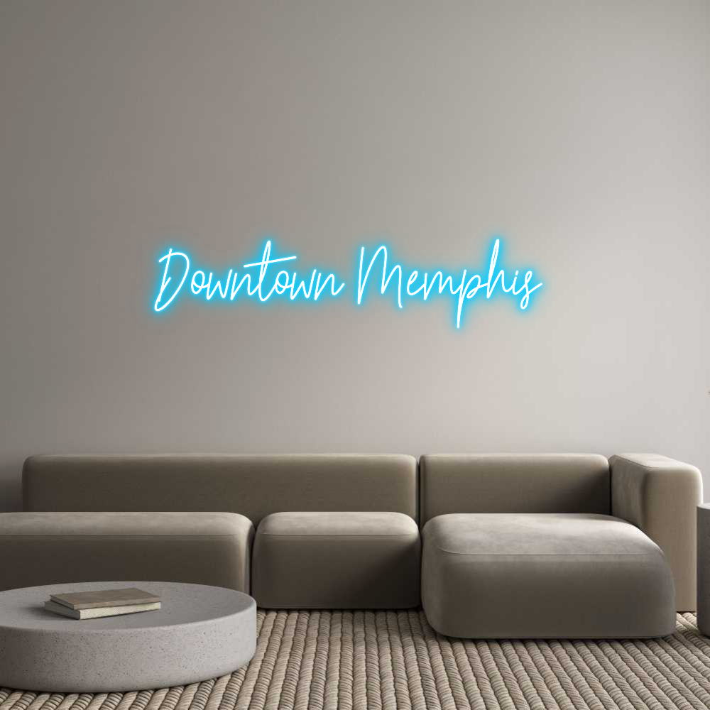 Custom Neon Text - Downtown Memp...