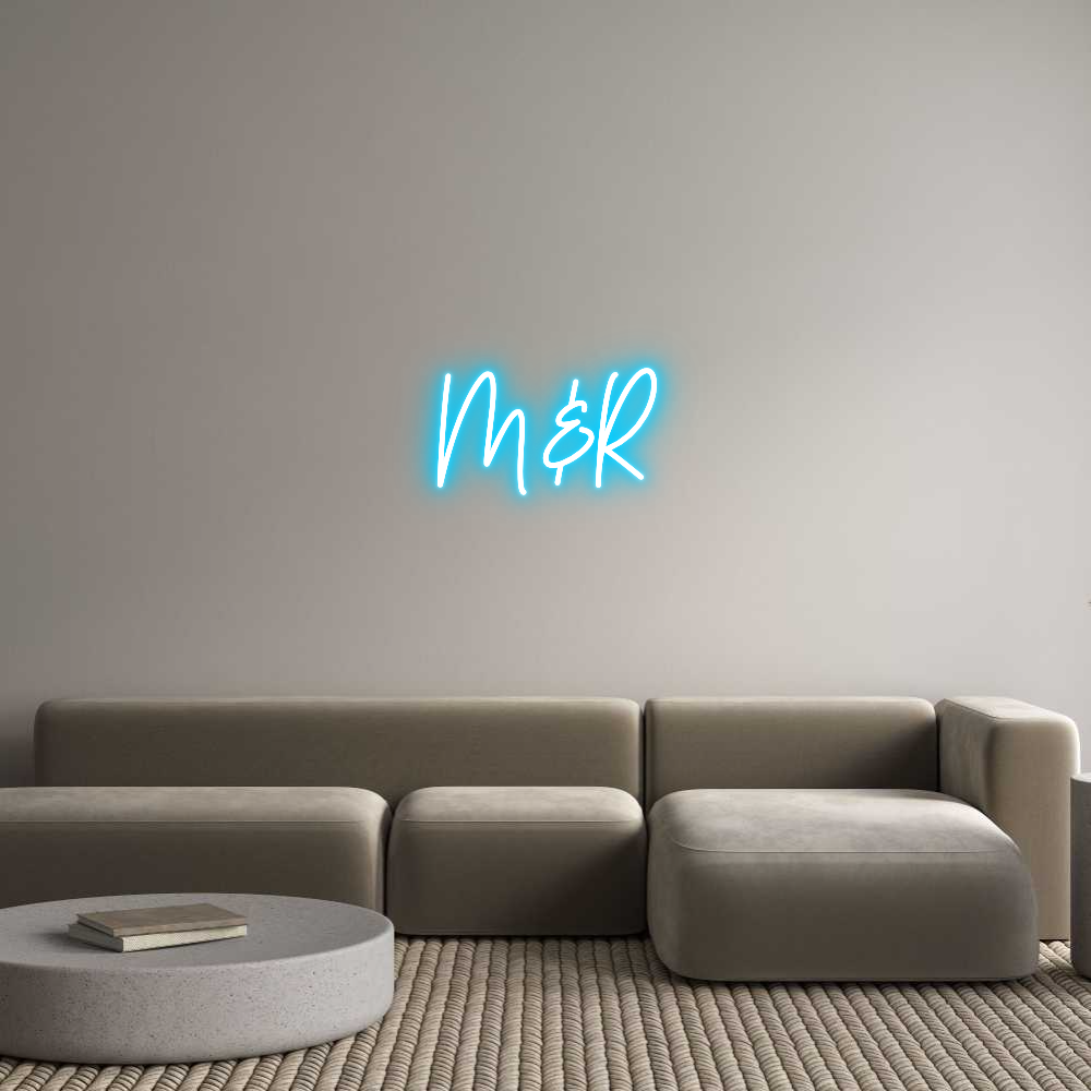 Custom Neon Text - M&R