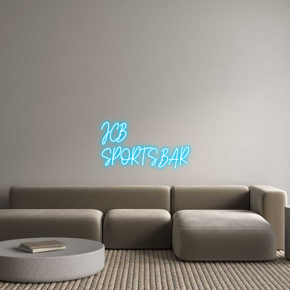 Custom Neon Text - JCB
SPORTS BAR