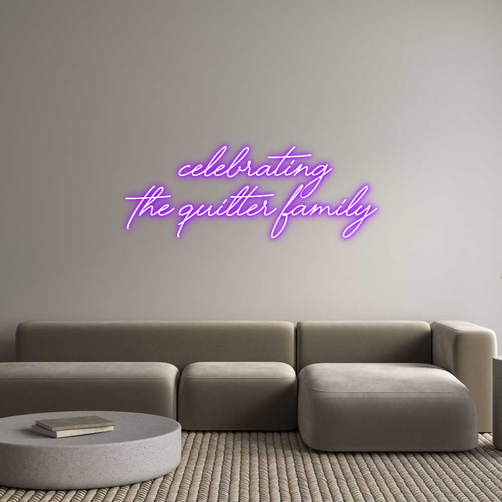 Custom Neon Text - celebrating
...