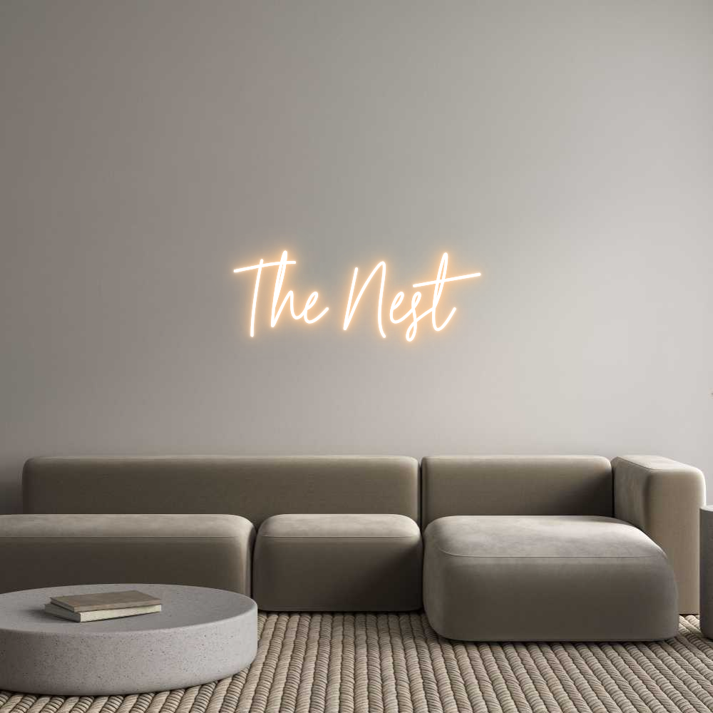 Custom Neon Text - The Nest