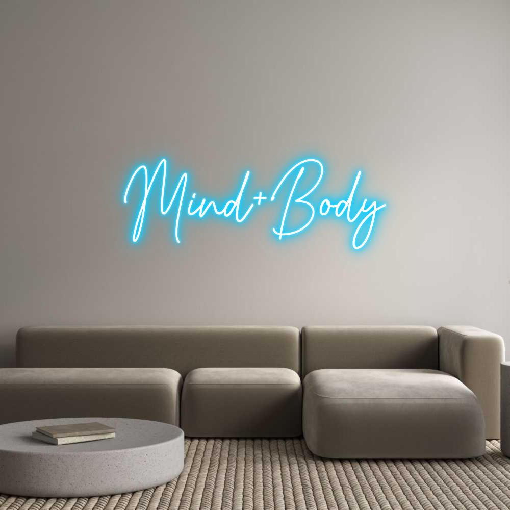 Custom Neon Text - Mind+Body
