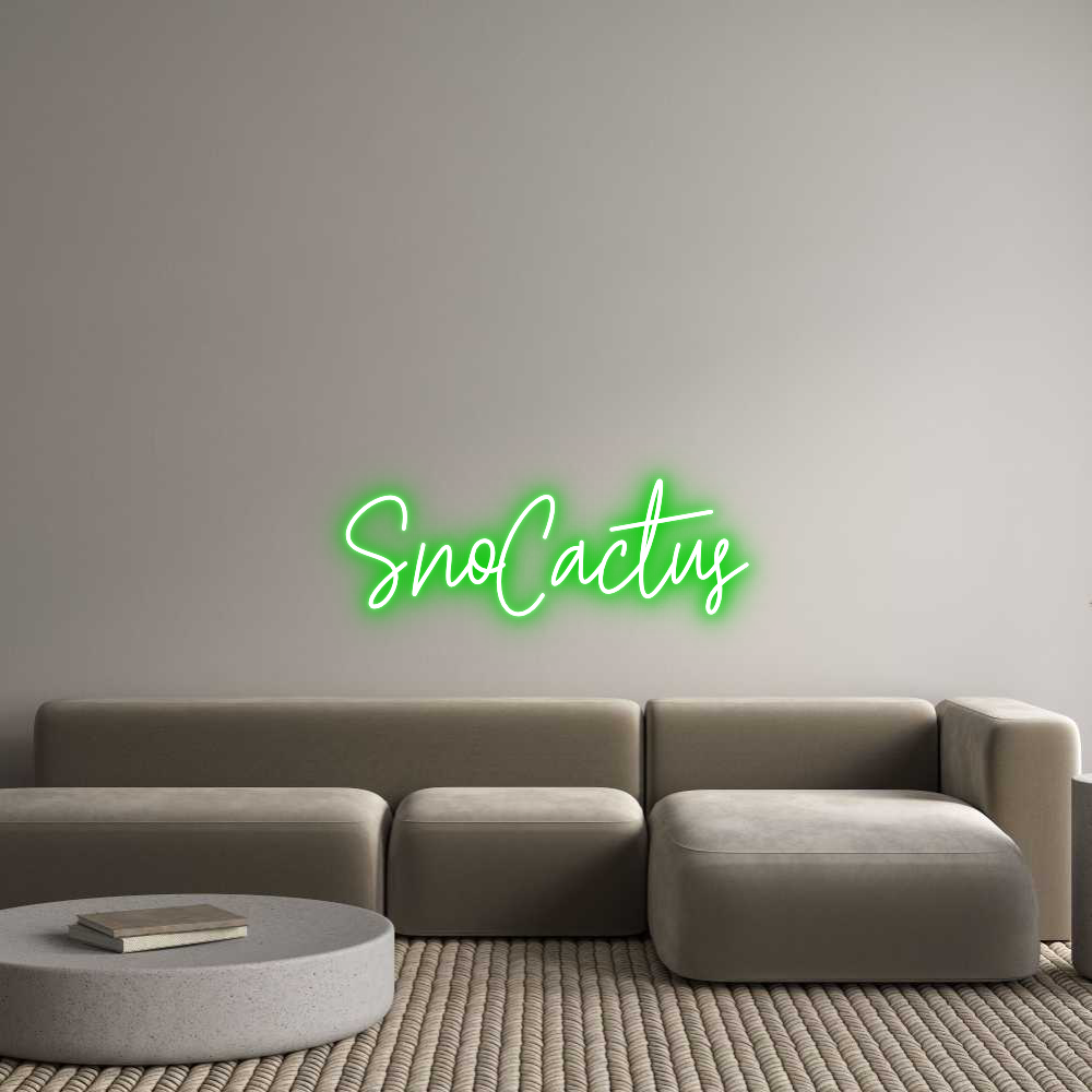 Custom Neon Text - SnoCactus