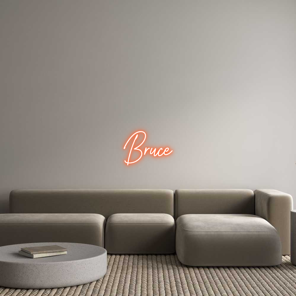 Custom Neon Text - Bruce