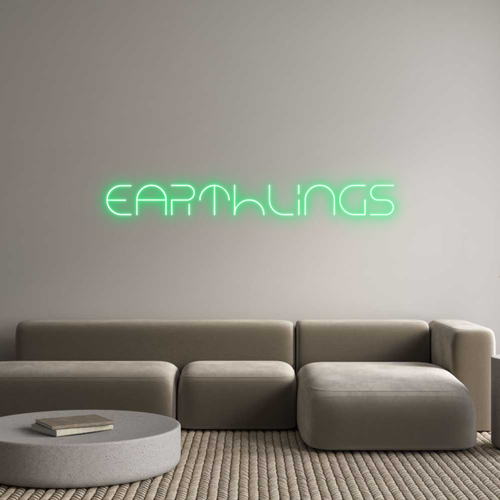 Custom Neon Text - Earthlings