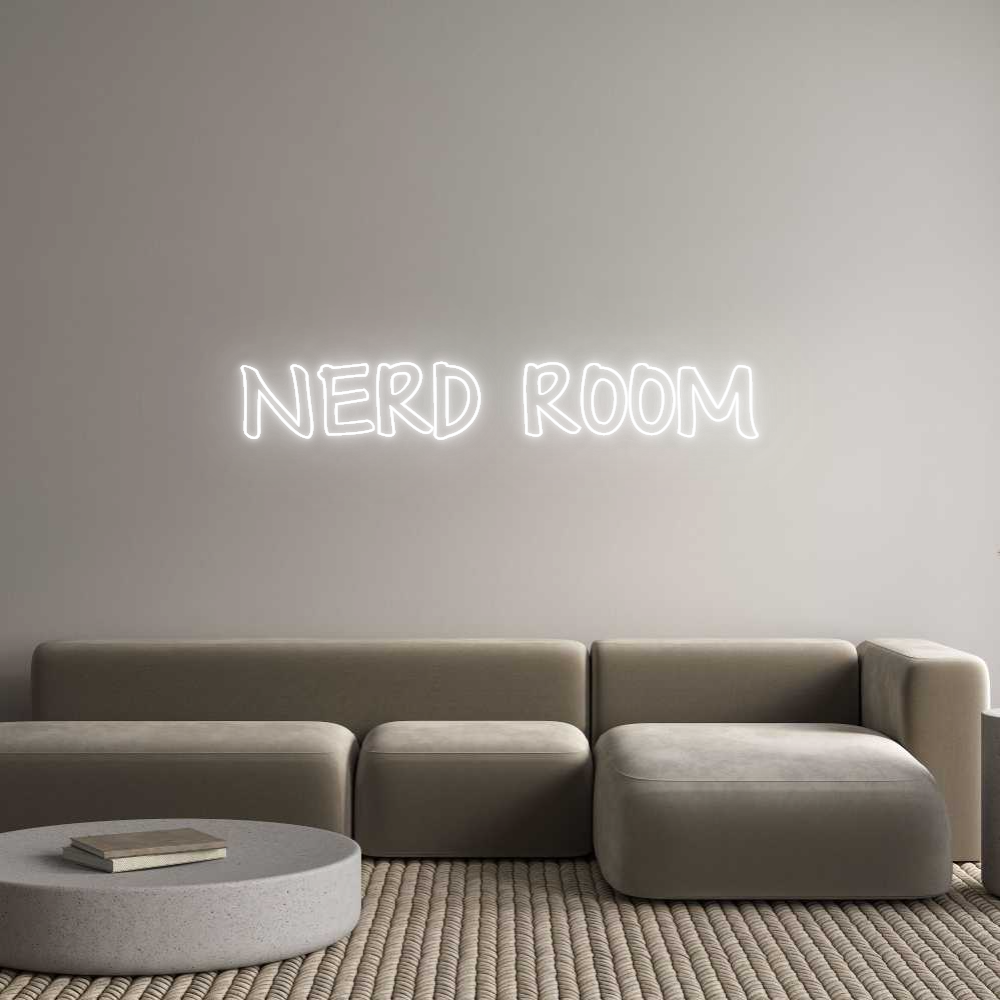 Custom Neon Text - NERD ROOM