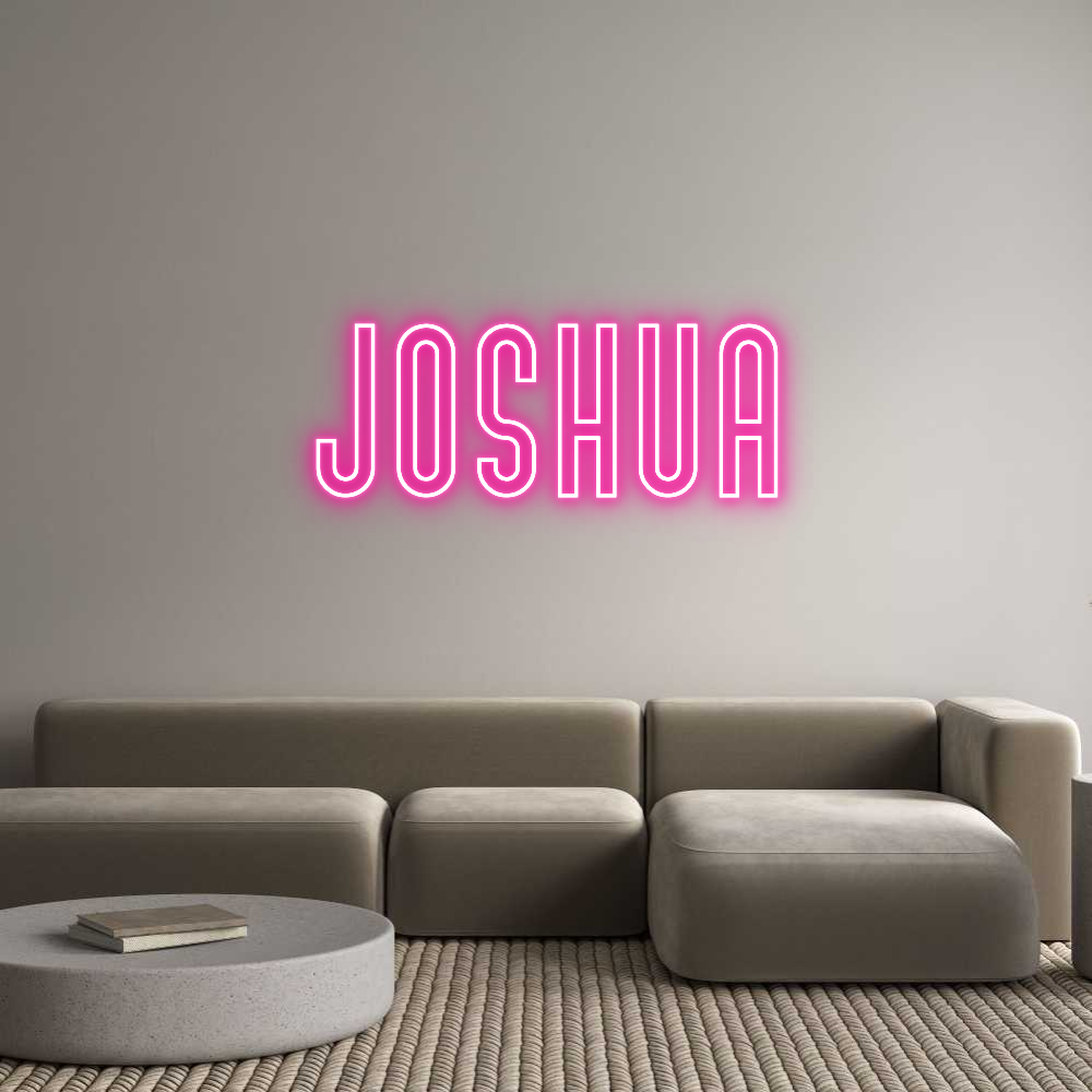 Custom Neon Text - Joshua