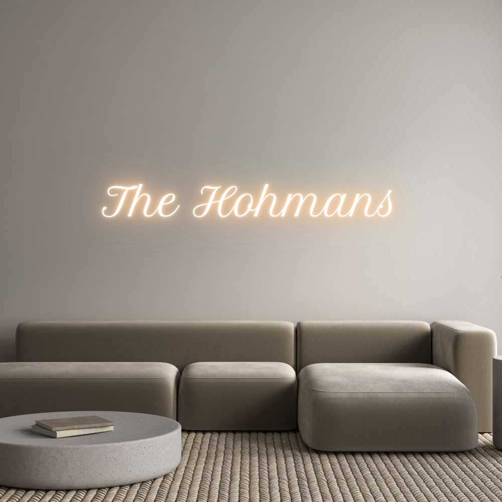 Custom Neon Text - The Hohmans