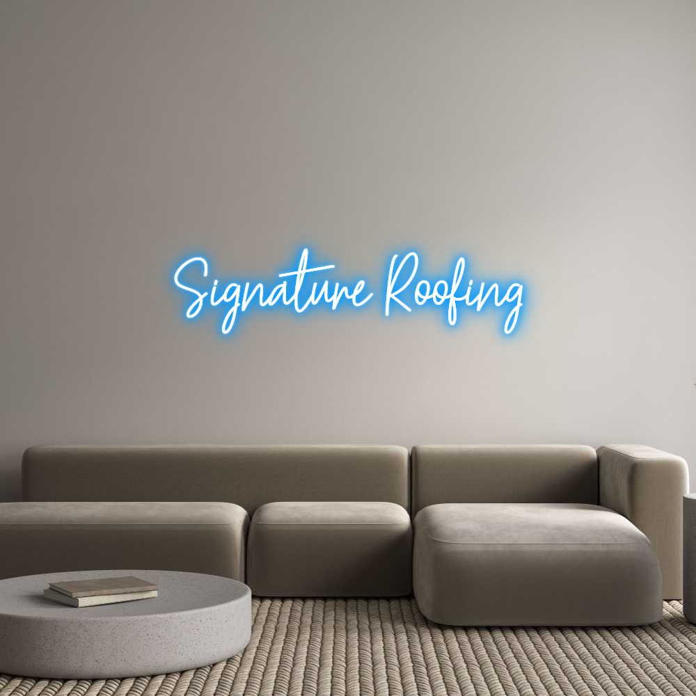 Custom Neon Text - Signature Roo...