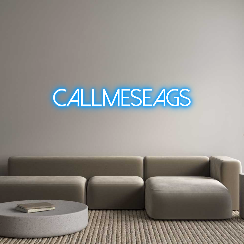 Custom Neon Text - CallmeSeags