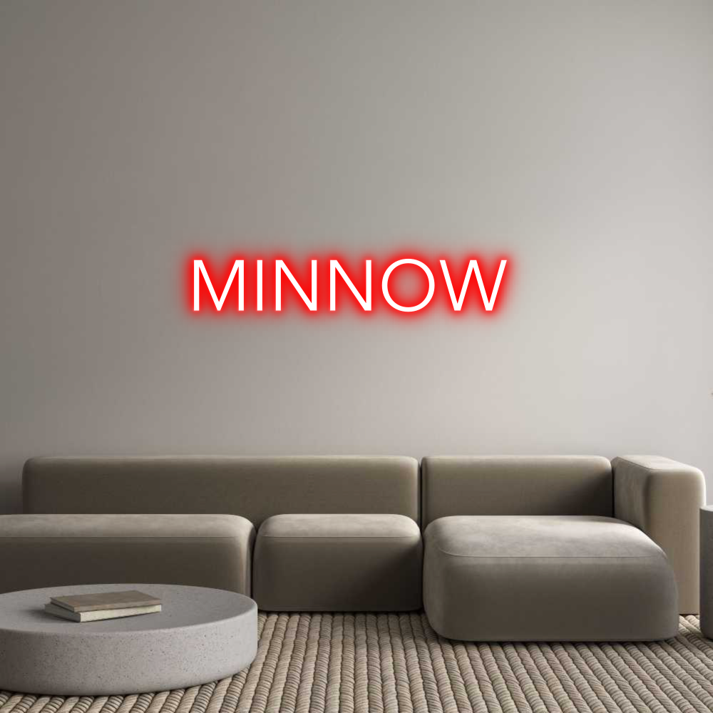 Custom Neon Text - MINNOW