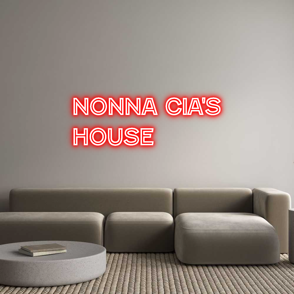 Custom Neon Text - Nonna Cia's
...