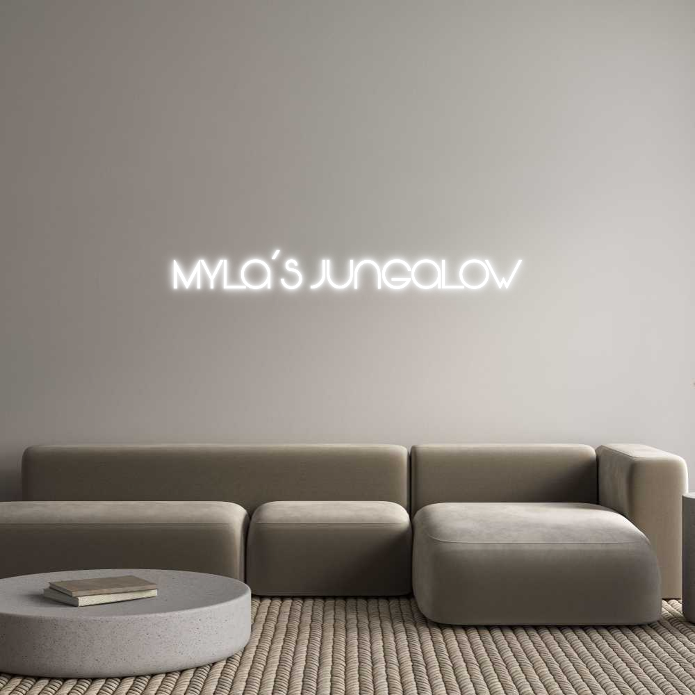 Custom Neon Text - MYLa'S junGalow