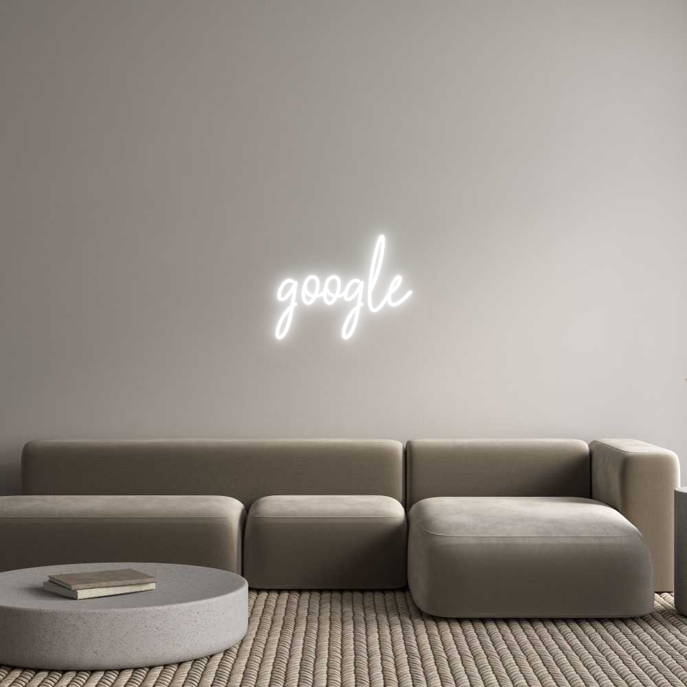 Custom Neon Text - google