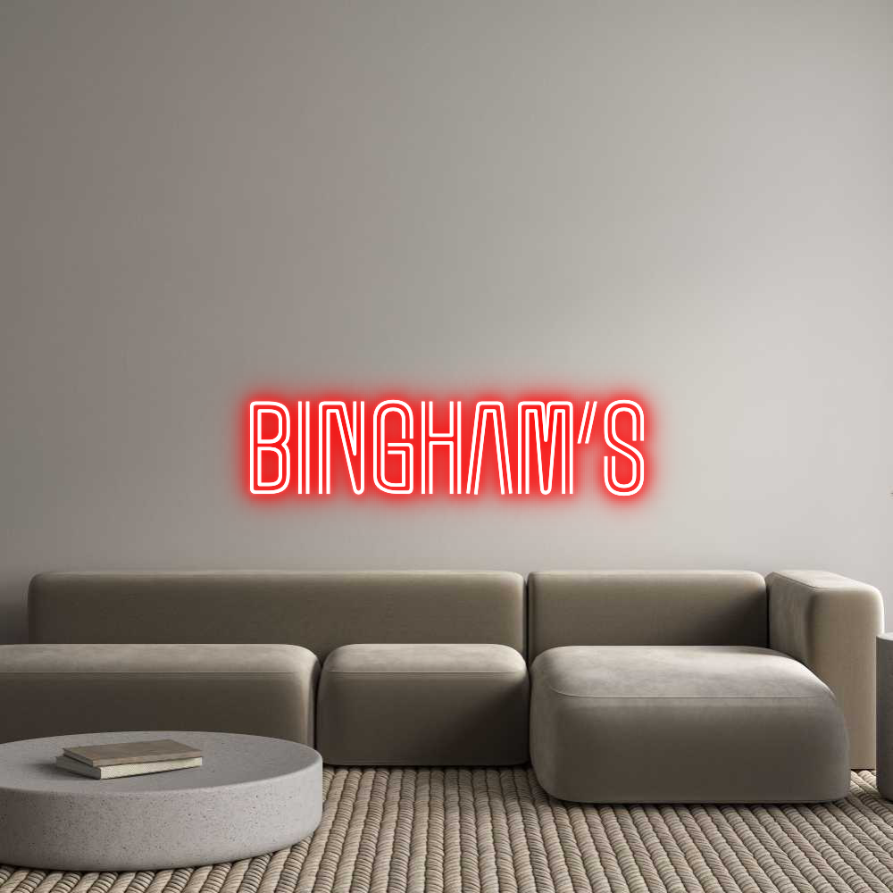 Custom Neon Text - BINGHAM’S