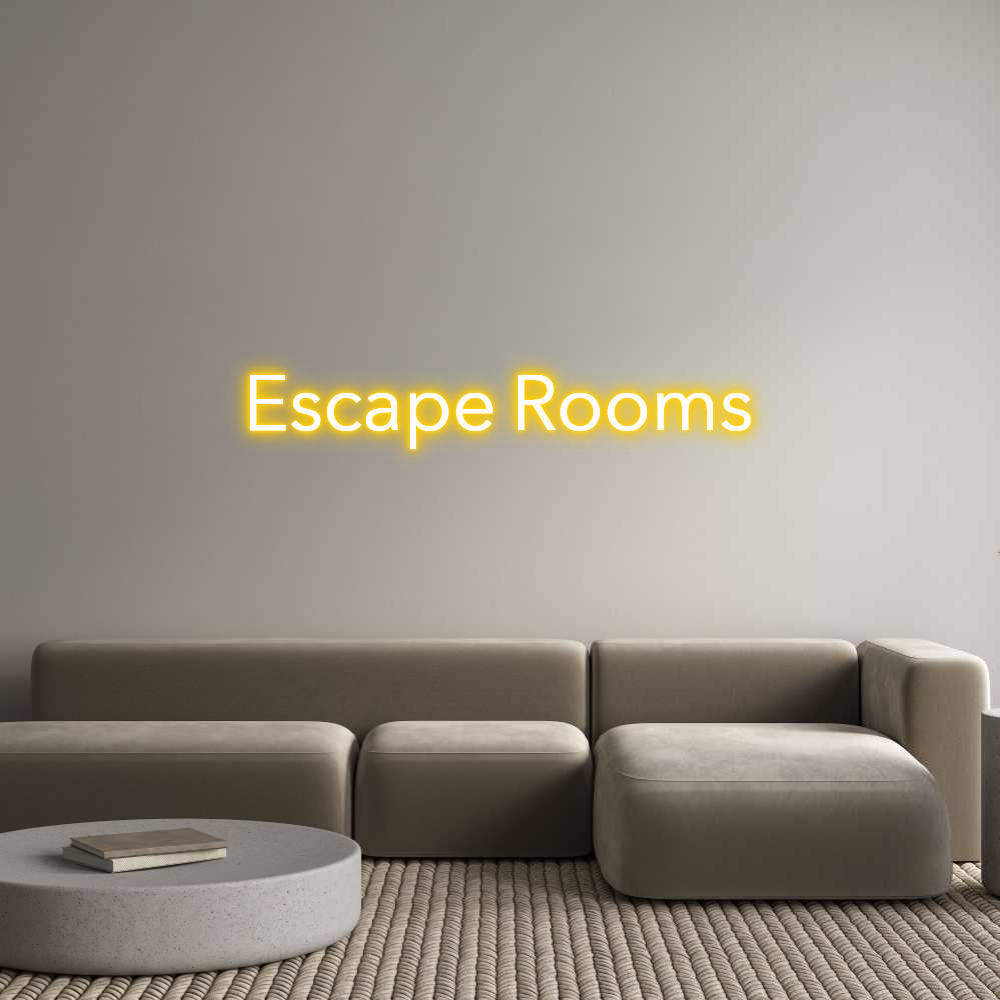 Custom Neon Text - Escape Rooms