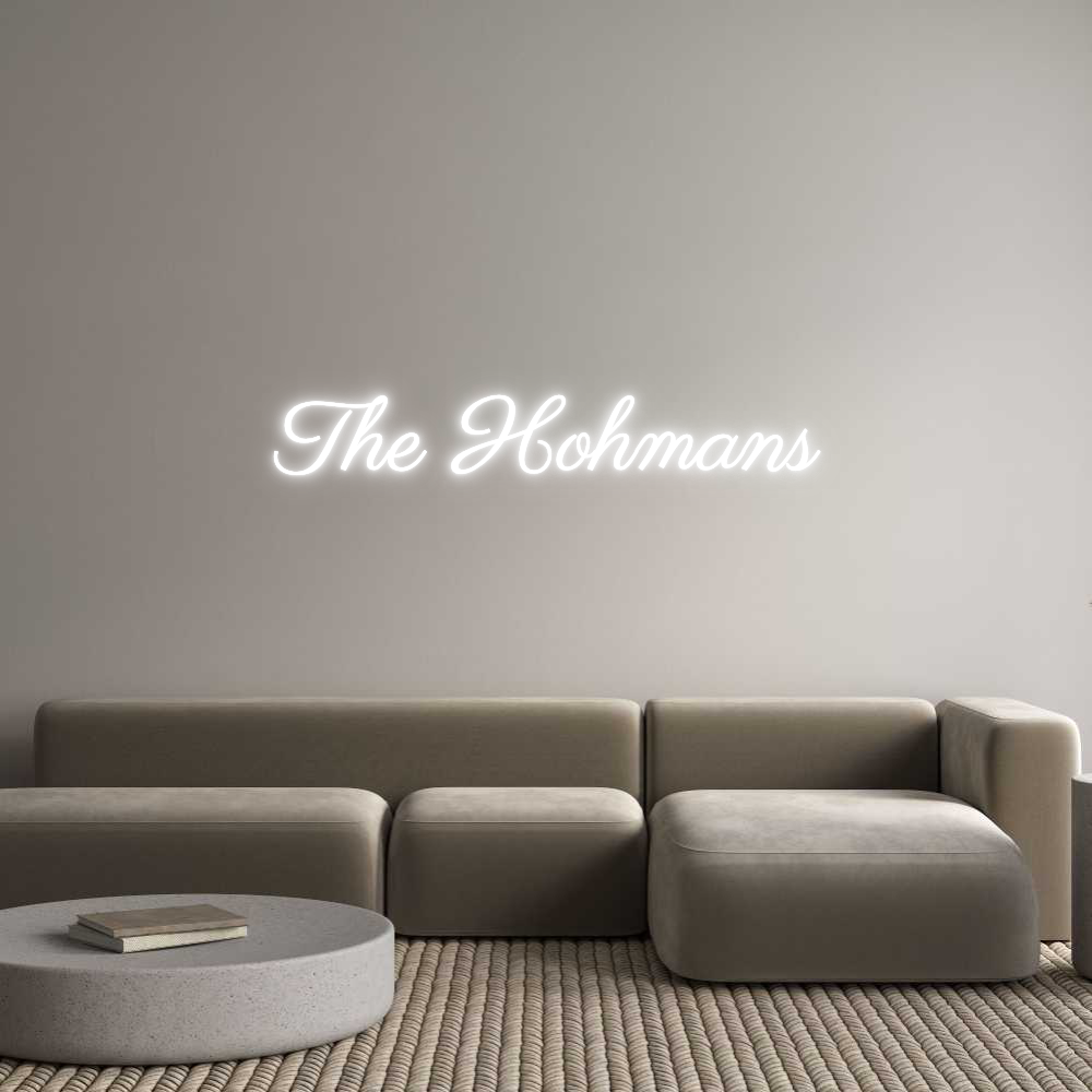 Custom Neon Text - The Hohmans