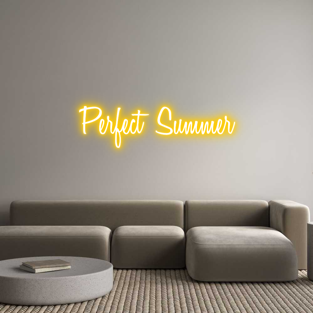 Custom Neon Text - Perfect Summer
