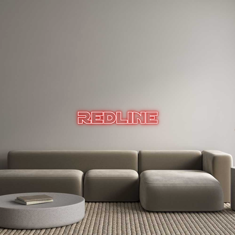 Custom Neon Text - REDLINE