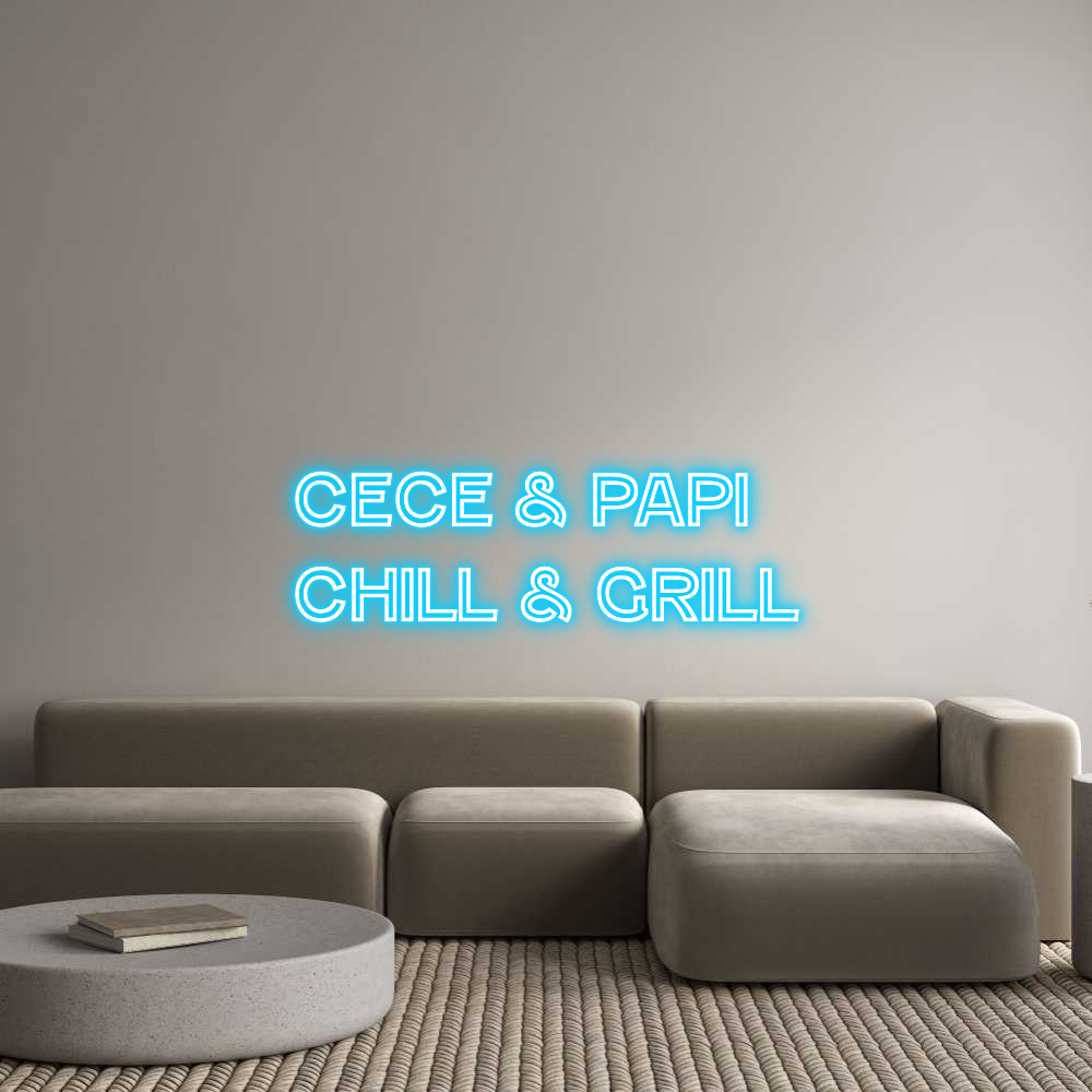 Custom Neon Text - CeCe & Papi
...