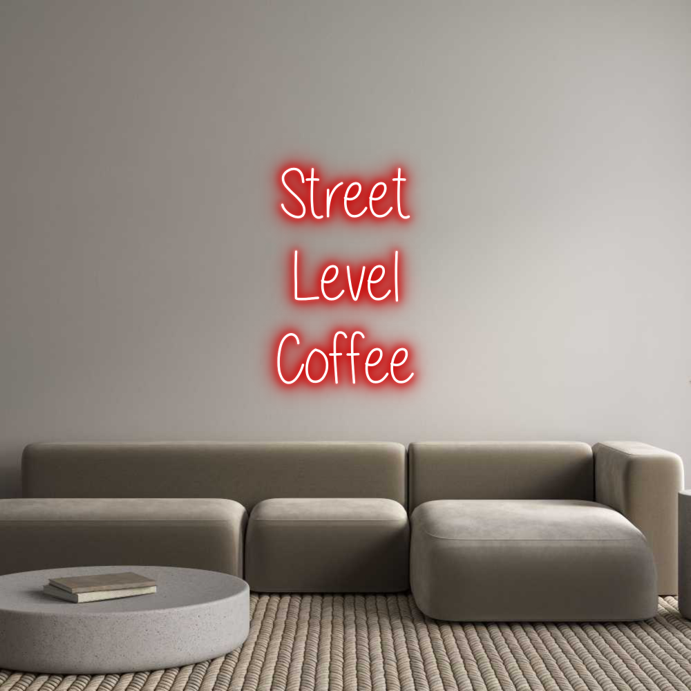 Custom Neon Text - Street
Level...