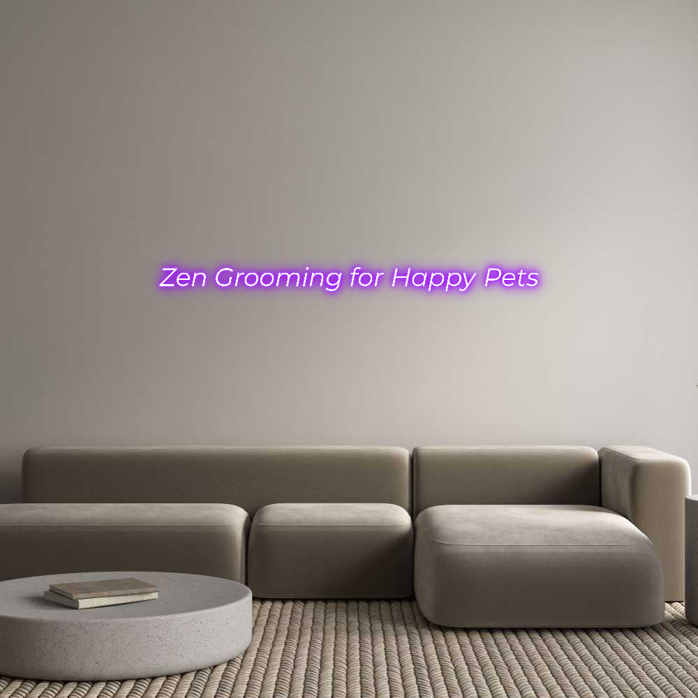 Custom Neon Text - Zen Grooming ...