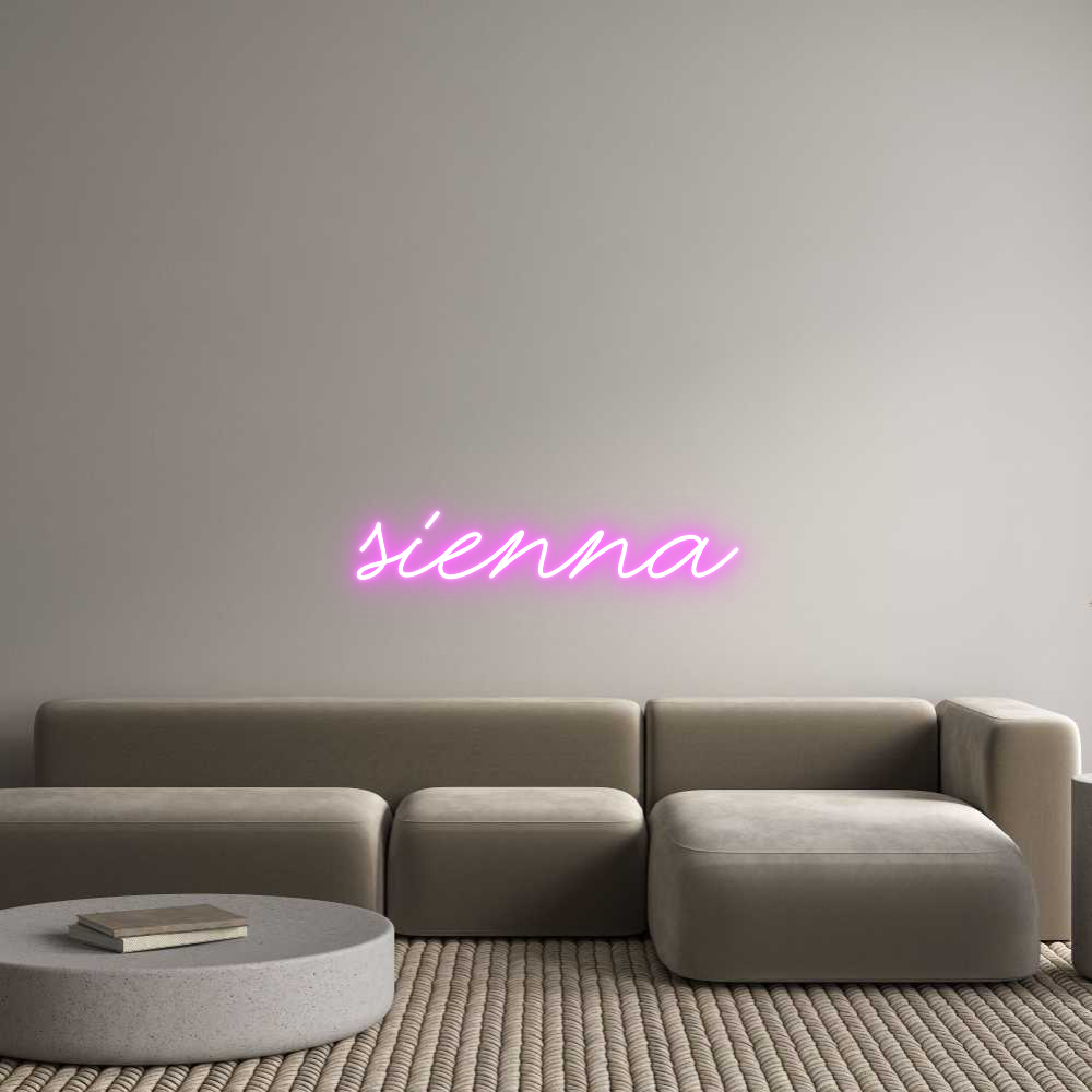 Custom Neon Text - Sienna