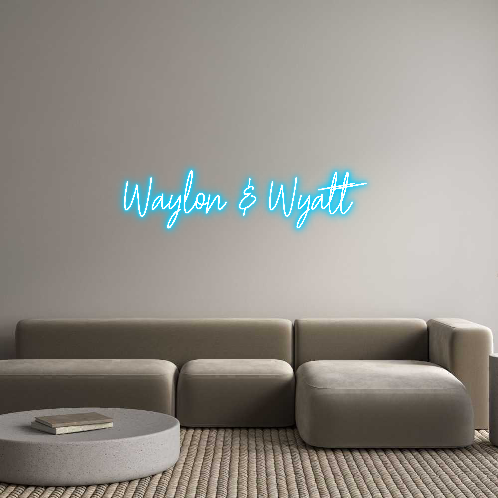 Custom Neon Text - Waylon & Wyatt