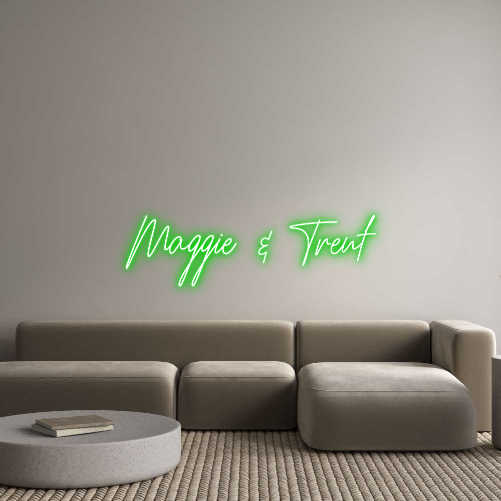 Custom Neon Text - Maggie & Trent