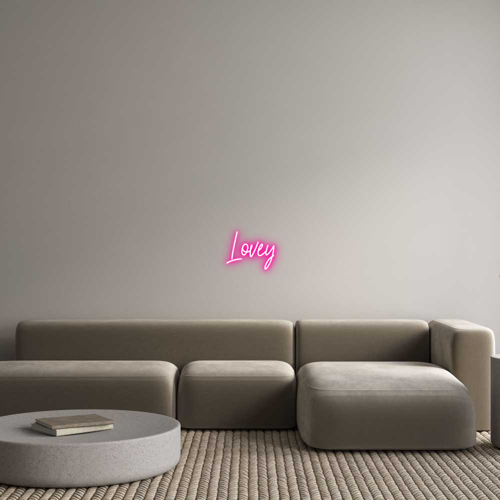 Custom Neon Text - Lovey