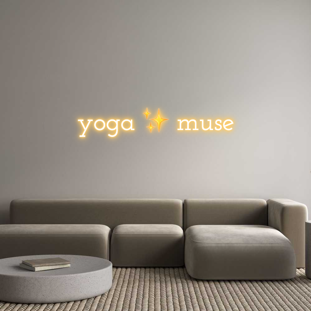 Custom Neon Text - yoga ✨ muse