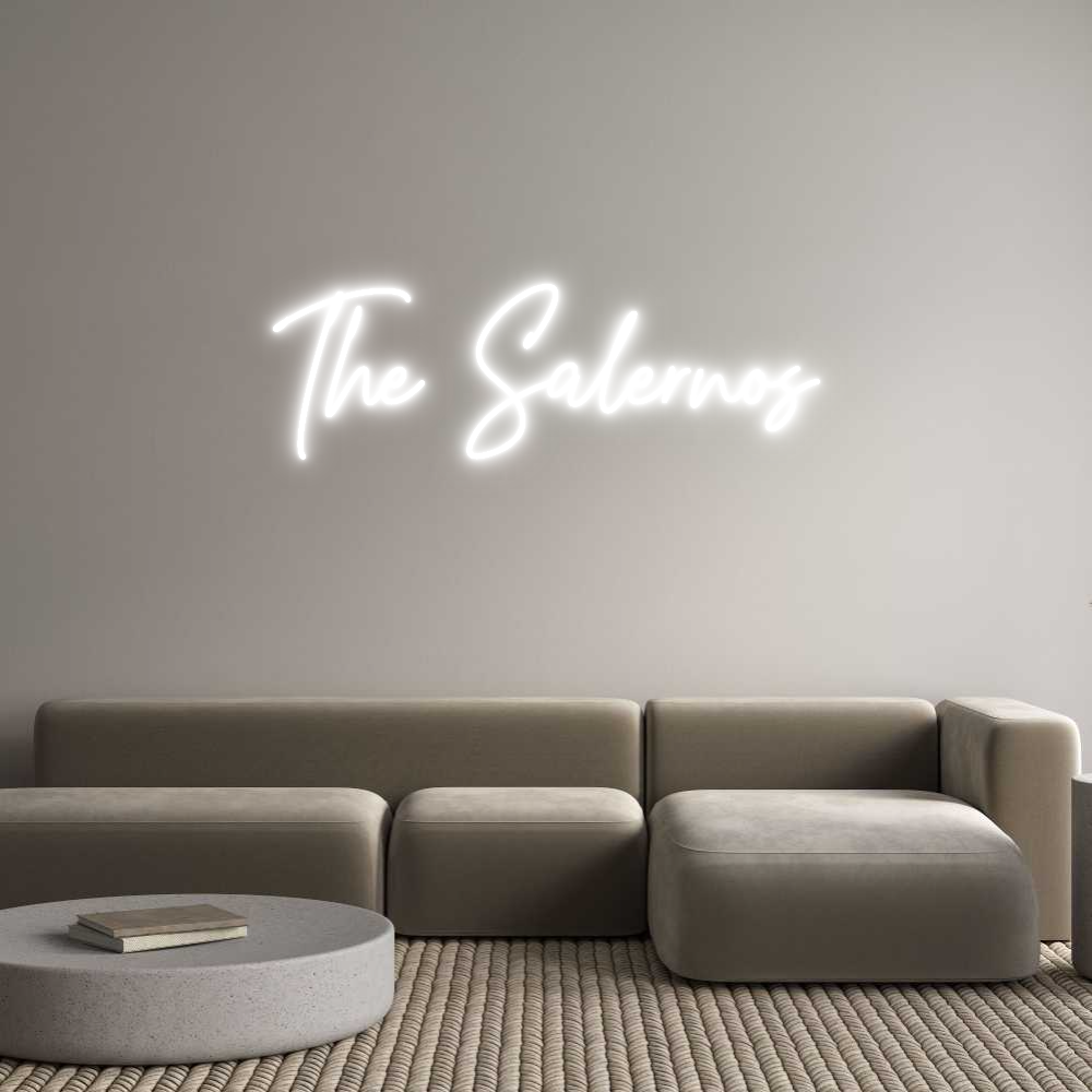 Custom Neon Text - The Salernos