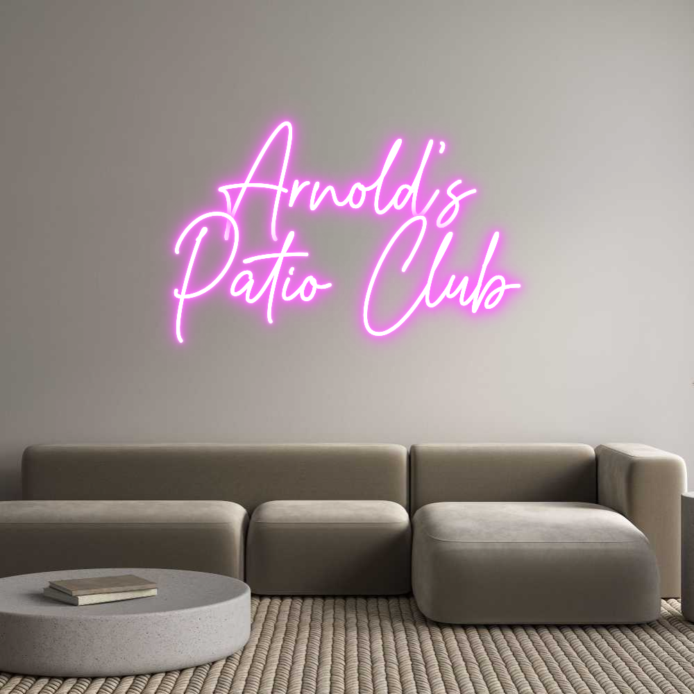 Custom Neon Text - Arnold's
Pat...