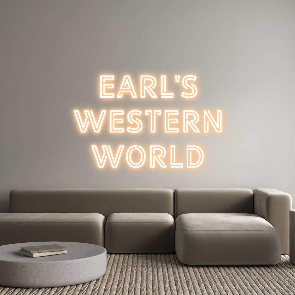 Custom Neon Text - Earl's
Weste...