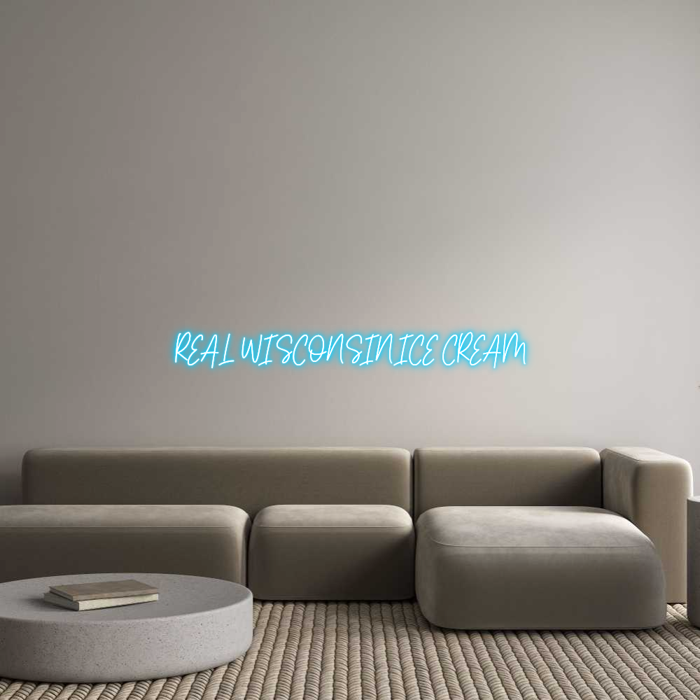 Custom Neon Text - REAL WISCONSI...