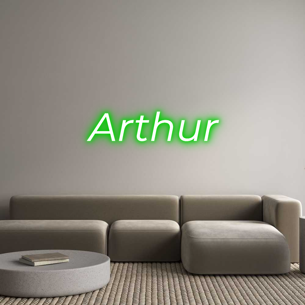 Custom Neon Text - Arthur