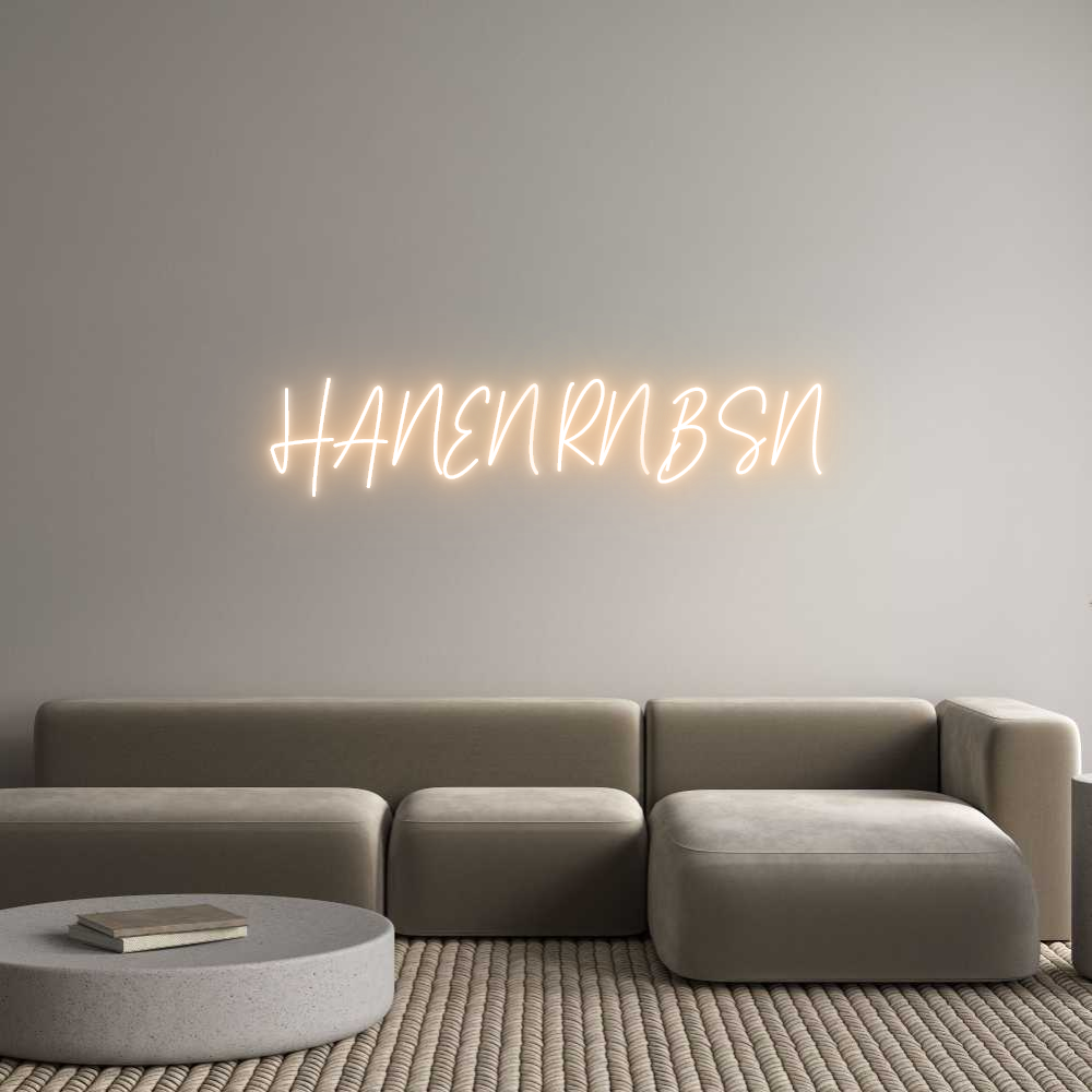 Custom Neon Text - HANEN RN BSN