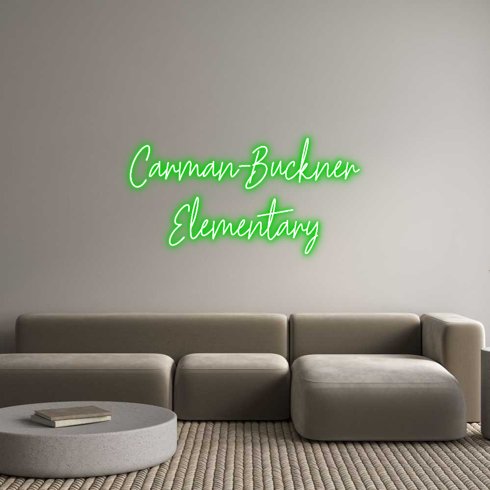 Custom Neon Text - Carman-Buckne...