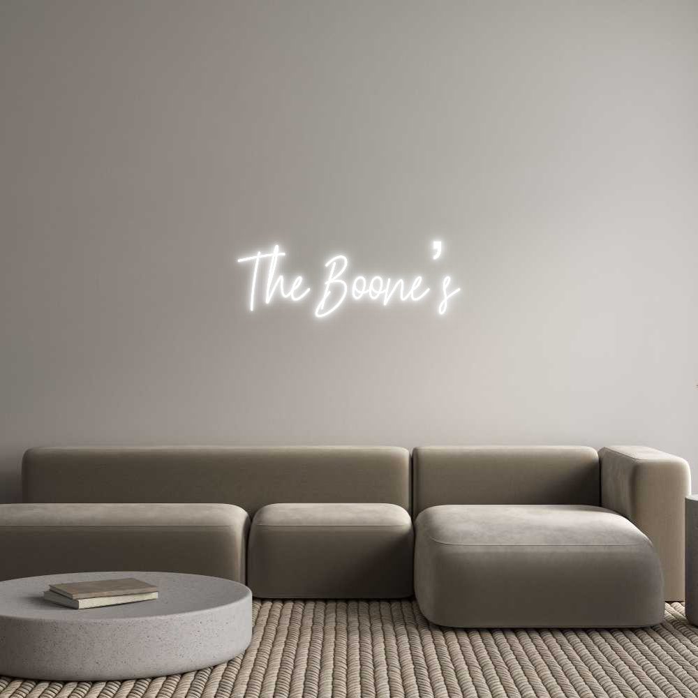 Custom Neon Text - The Boone’s