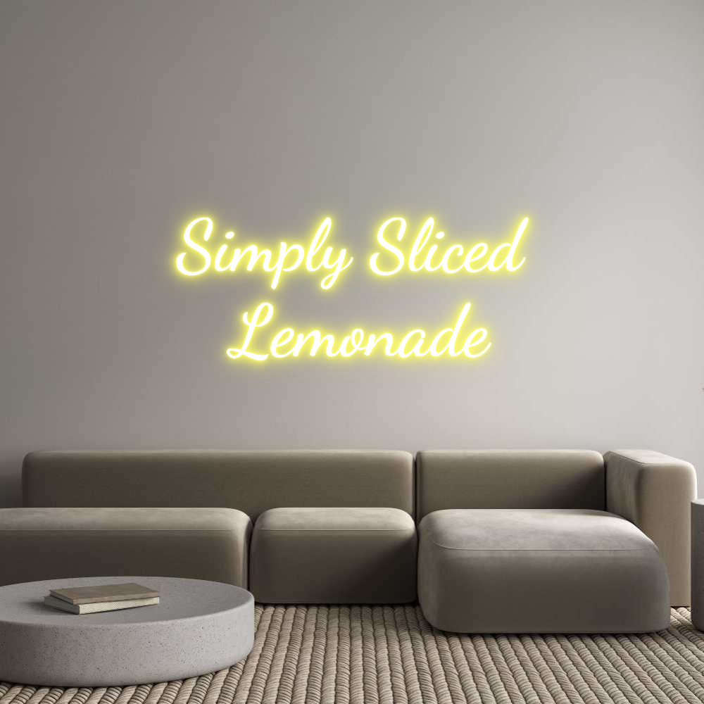 Custom Neon Text - Simply Sliced...