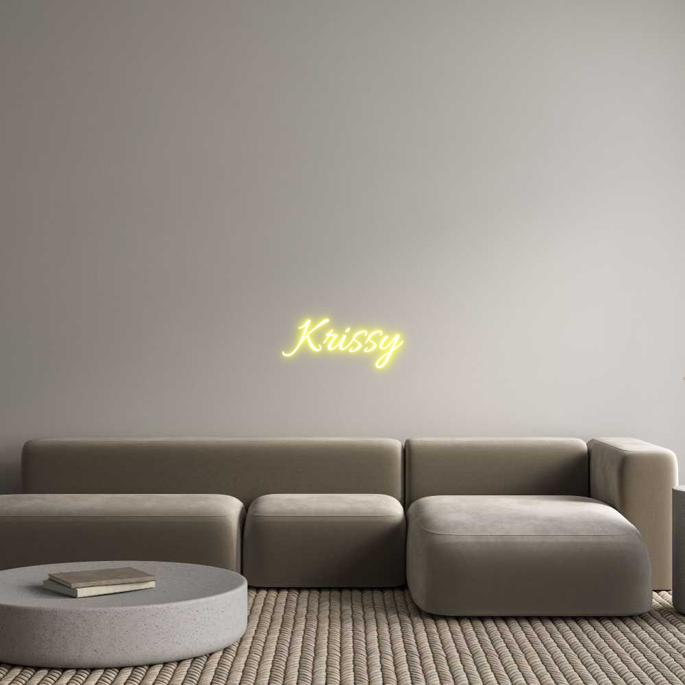 Custom Neon Text - Krissy