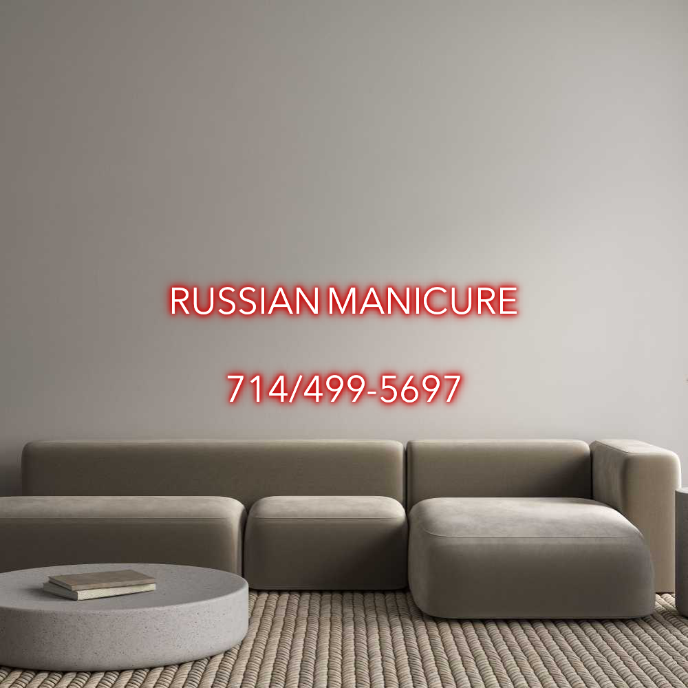 Custom Neon Text - RUSSIAN MANIC...