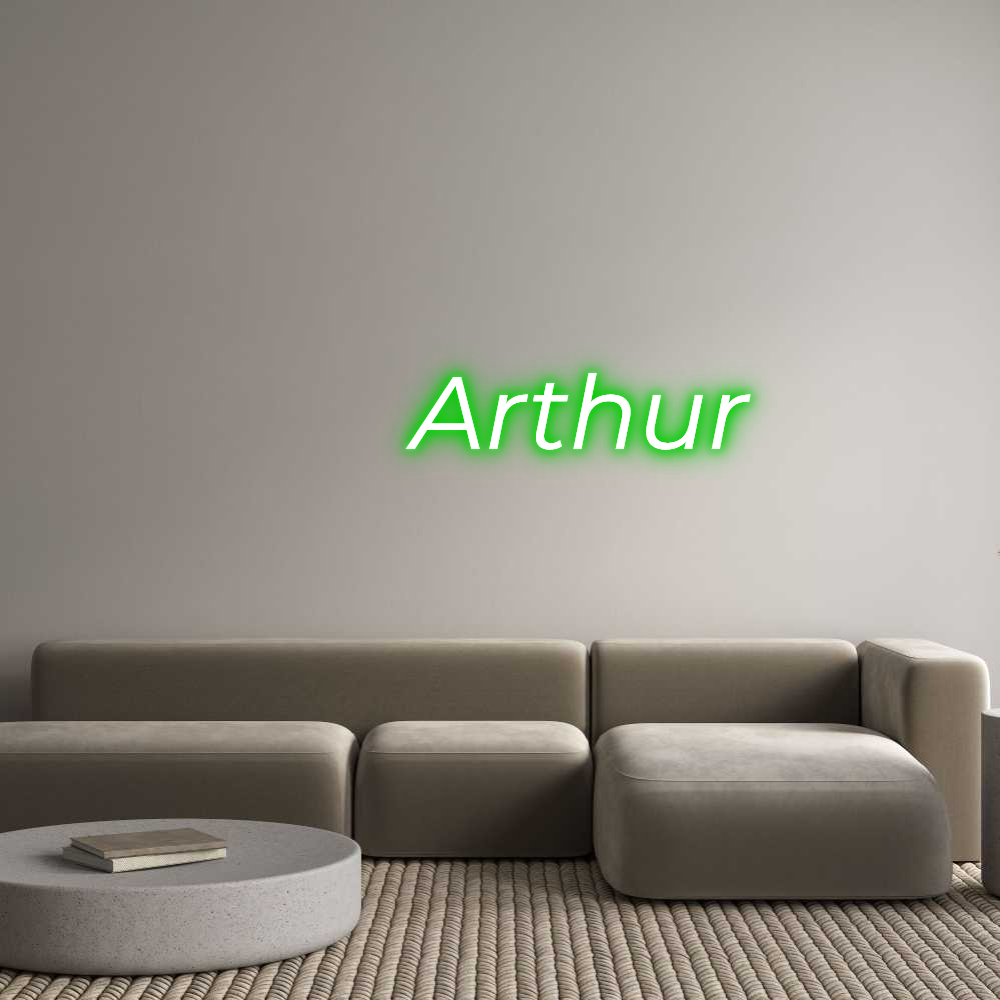 Custom Neon Text -       Arthur